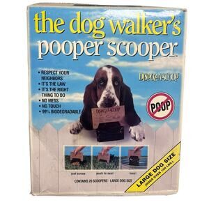 20 Count Dispoz-A-Scoop No-Touch Scoopers Dog Poop Clean Up | Large Dog